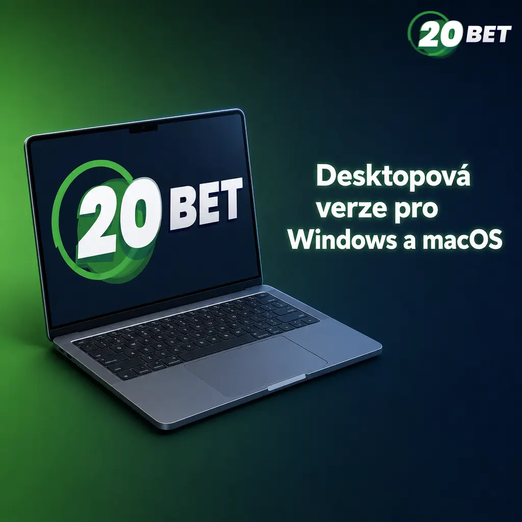 Desktopová verze 20bet pro Windows a macOS - hraní online přes webový prohlížeč bez nutnosti instalace aplikace