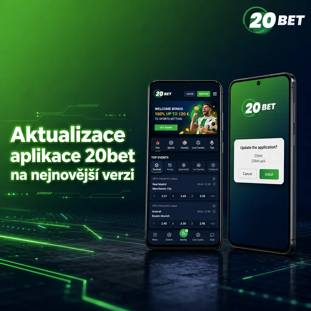 Návod na aktualizaci aplikace 20bet stažením APK souboru mimo Google Play Store