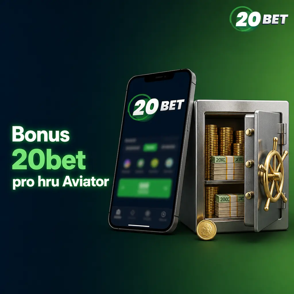Bonus 20bet 100 % do 3000 CZK a 120 free spinů pro hru Aviator po prvním vkladu od 500 CZK
