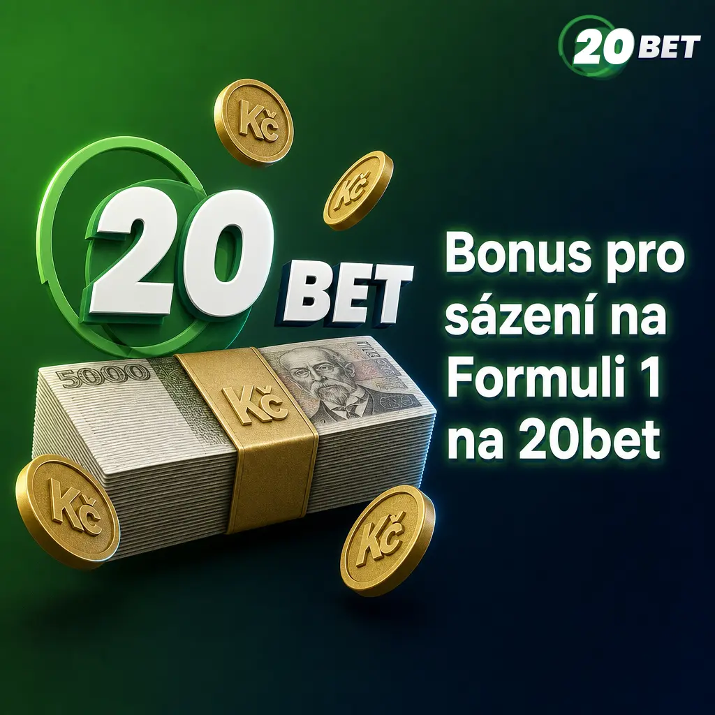 Uvítací bonus 100 % až do 122 EUR na 20bet pro sázení na Formuli 1 při prvním vkladu