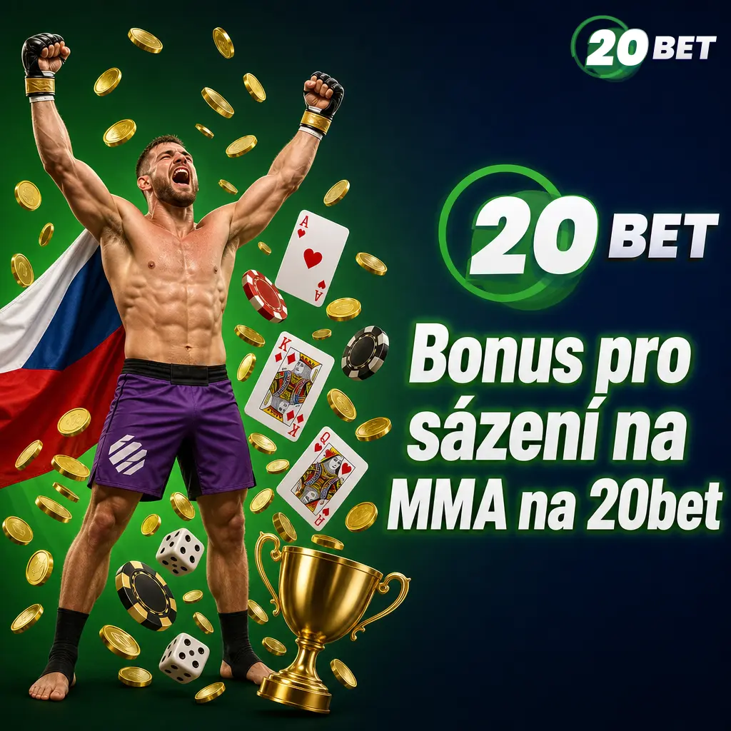 Uvítací bonus 100 % až 122 EUR na první vklad pro sázení na MMA (UFC, Bellator, ONE Championship) na 20bet.