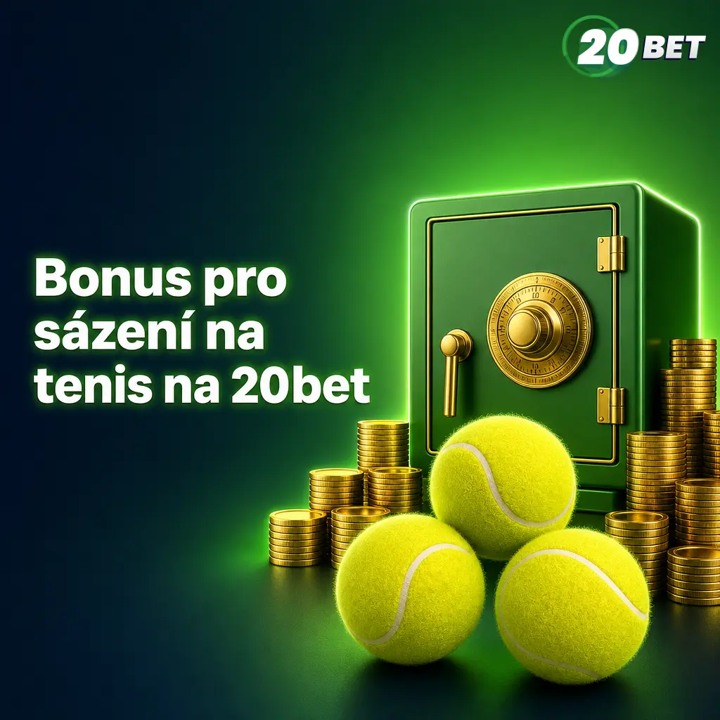 Uvítací bonus 100 % až 120 EUR na tenisové sázky na 20bet pro nové hráče po prvním vkladu