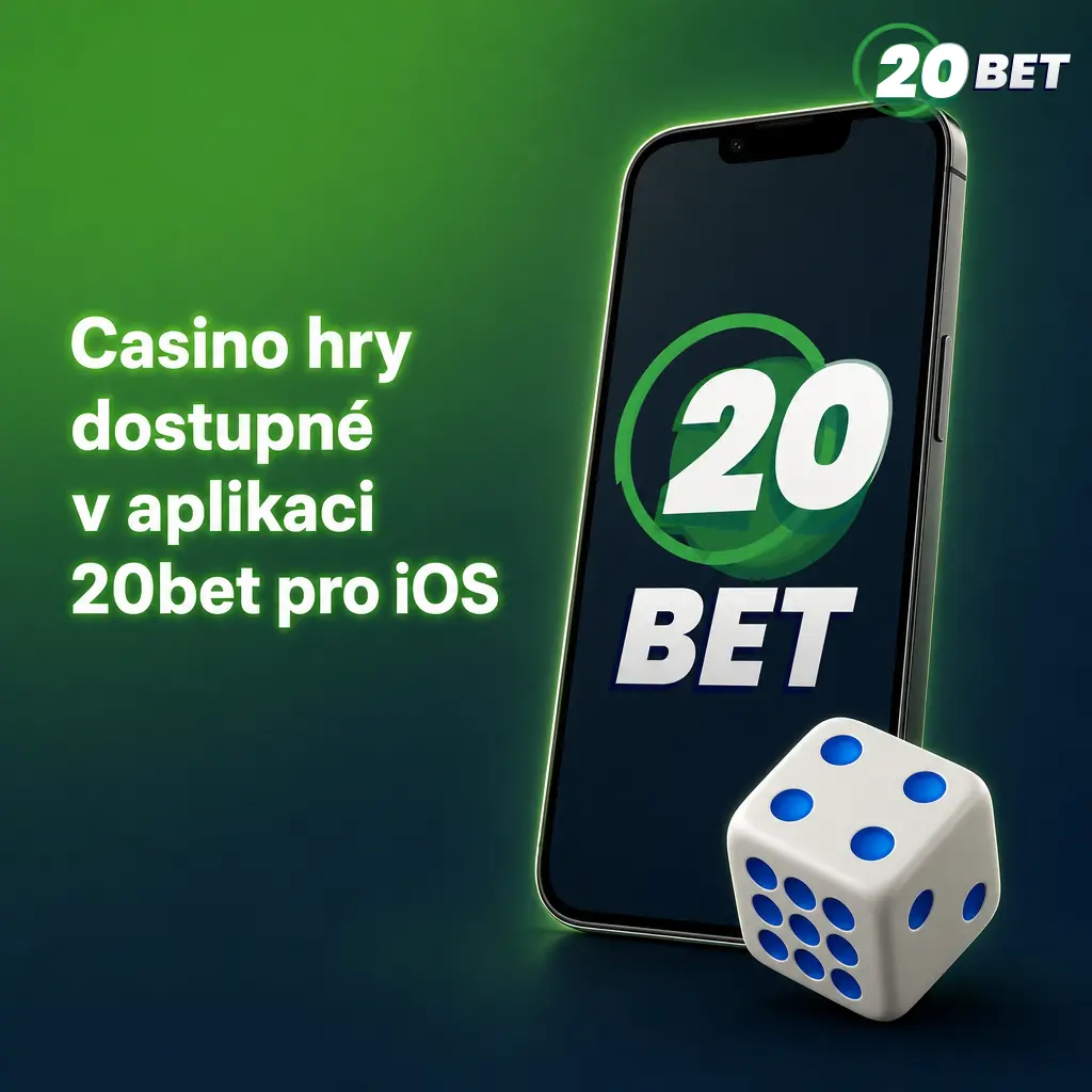 Nabídka casino her v aplikaci 20bet pro iOS – automaty a live hry od Pragmatic Play, Evolution a NetEnt