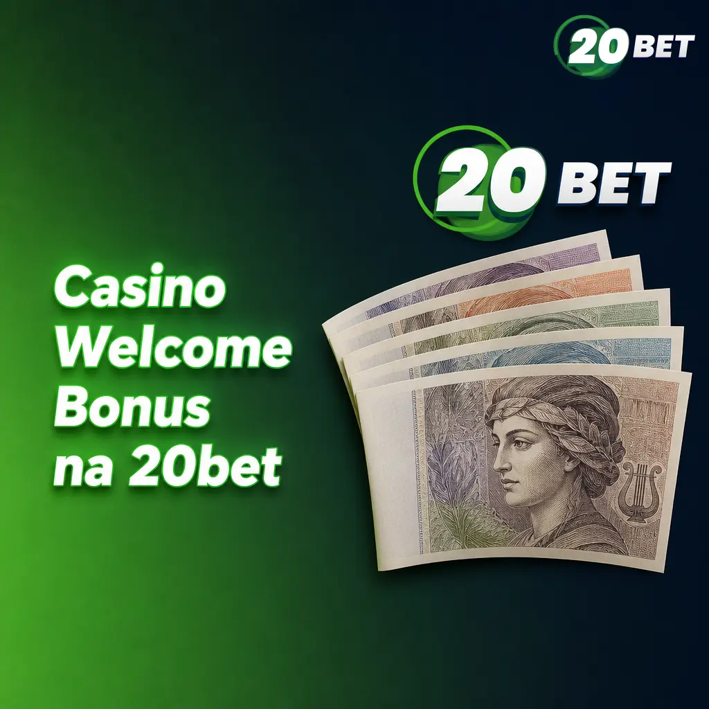 Casino Welcome Bonus na 20bet: 100 % až 3 000 Kč, 120 free spinů a bonusová hra pro nové hráče v Česku.