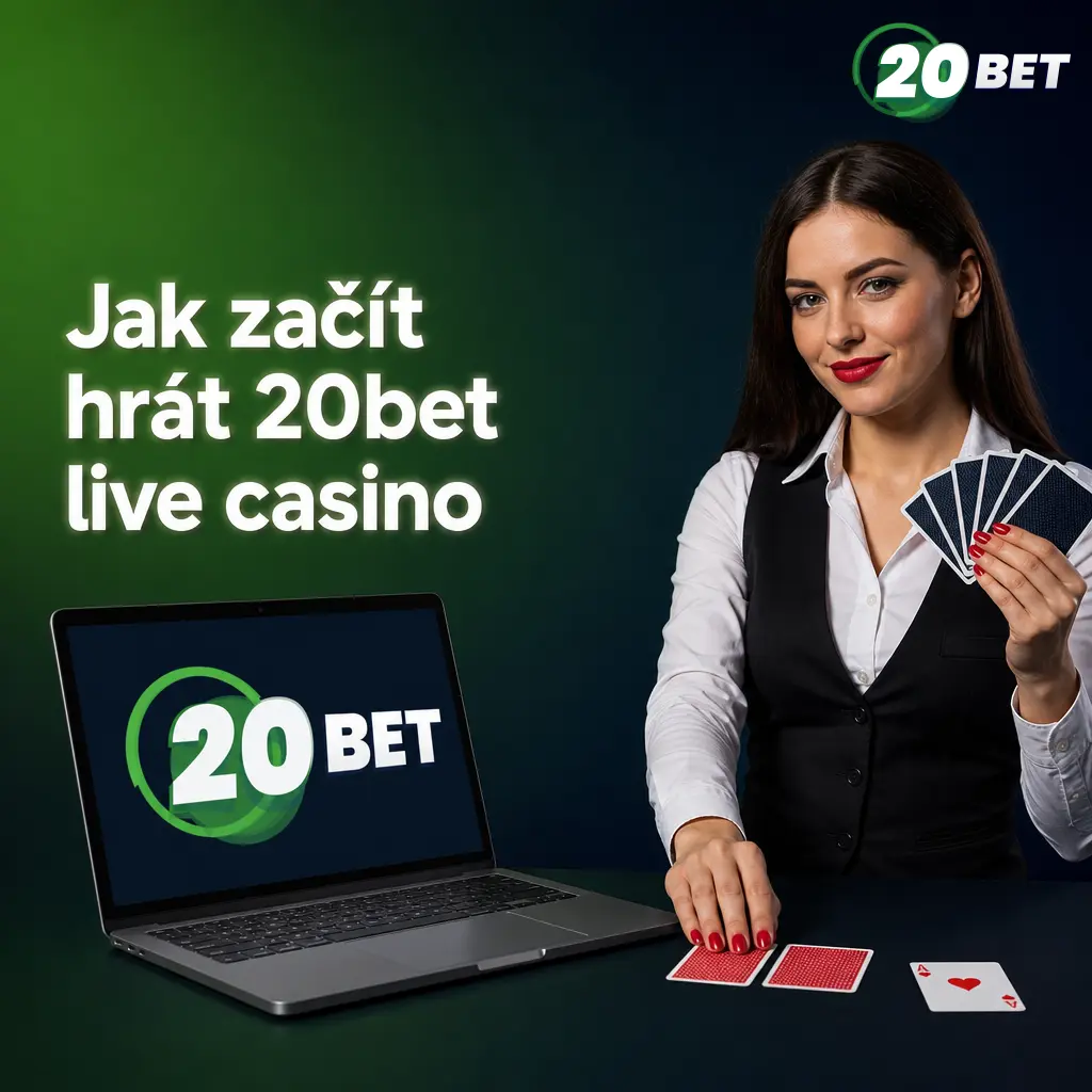 Návod, jak začít hrát 20bet live casino: registrace, ověření, vklad, bonus a výběr živé hry se živým dealerem.