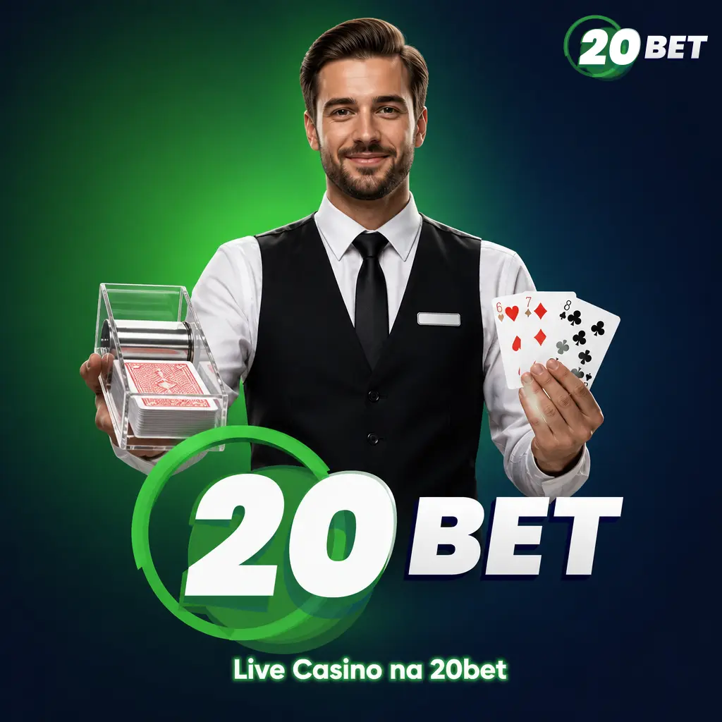 Live Casino na 20bet nabízí ruletu, blackjack, baccarat, game show a poker s reálným dealerem v HD přenosu.