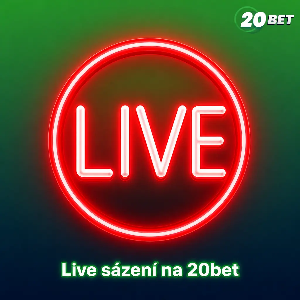 Live sázení na 20bet s aktuálními kurzy na fotbal, tenis, basketbal, hokej a esport během zápasu