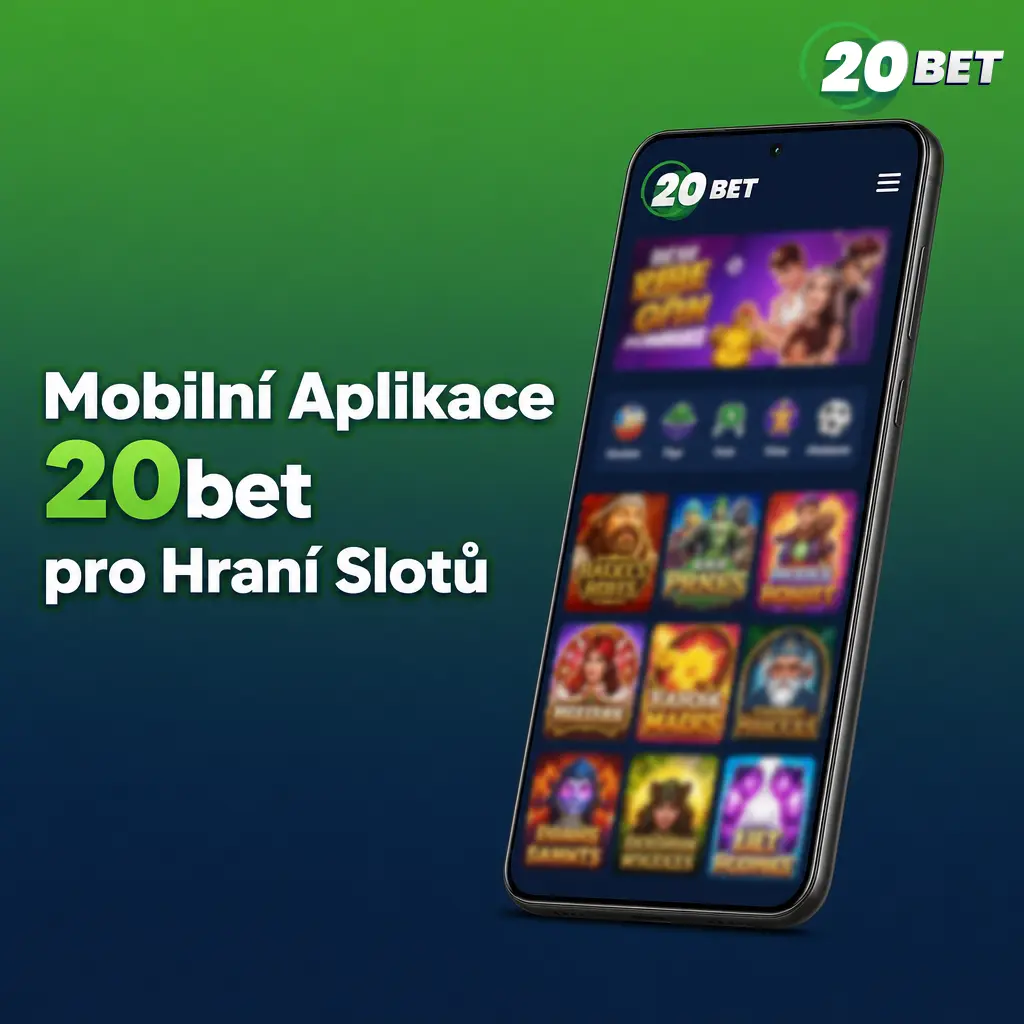 Mobilní aplikace 20bet pro hraní slotů na Android a iOS s přehledným ovládáním a rychlým přístupem ke hrám