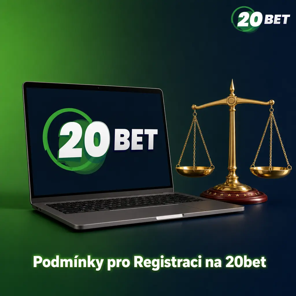 Podmínky registrace na 20bet: věk 18+, platný doklad totožnosti, jeden účet na hráče, licence Curaçao eGaming.
