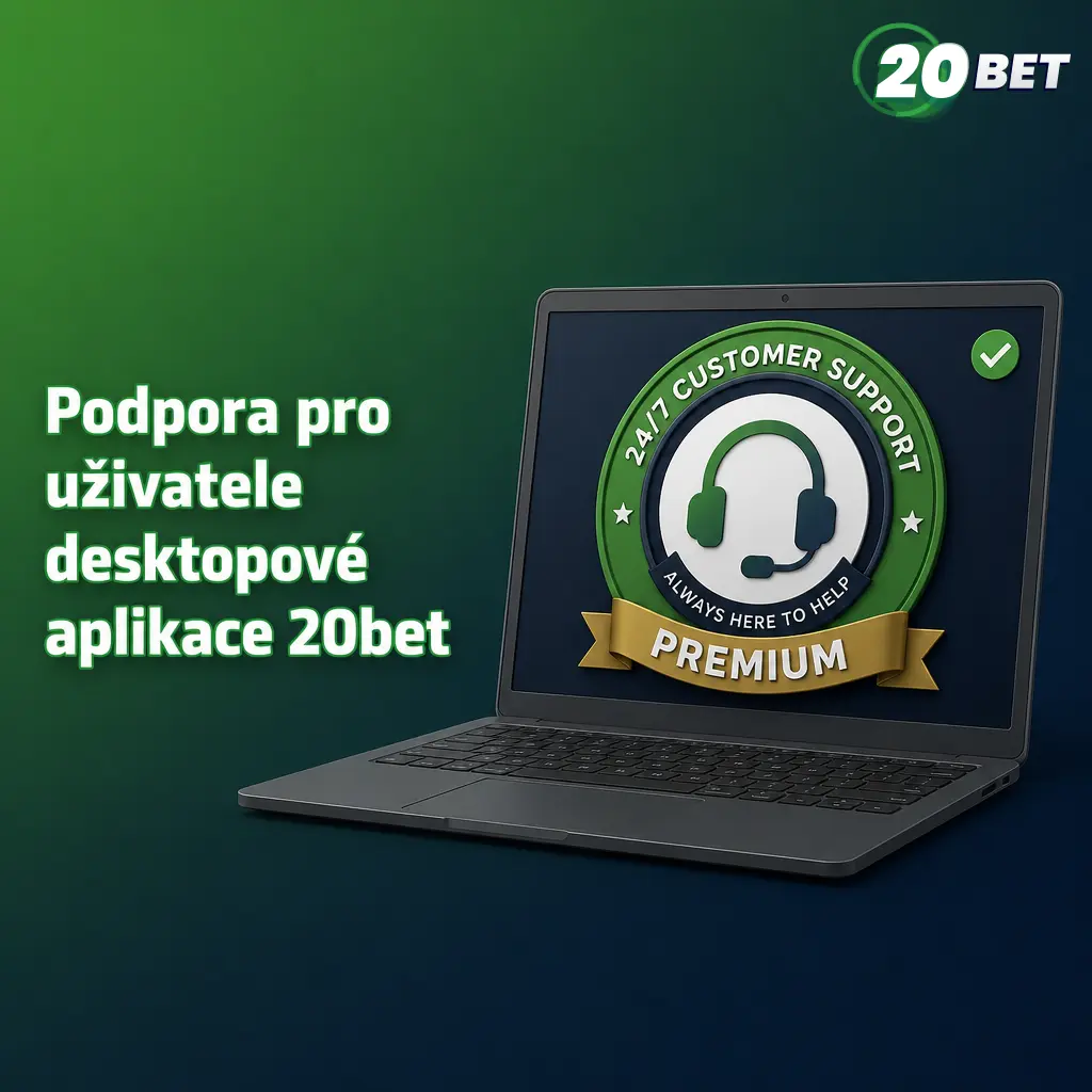 Podpora pro uživatele desktopové aplikace 20bet – živý chat, e-mail, FAQ a sociální sítě