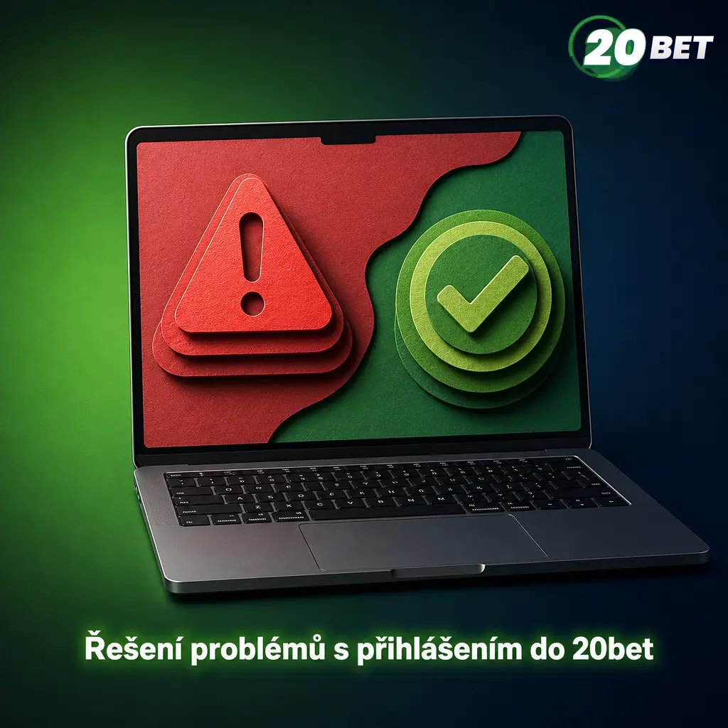 Tabulka řešení běžných problémů s přihlášením do účtu 20bet, jako je zapomenuté heslo nebo zablokovaný účet.