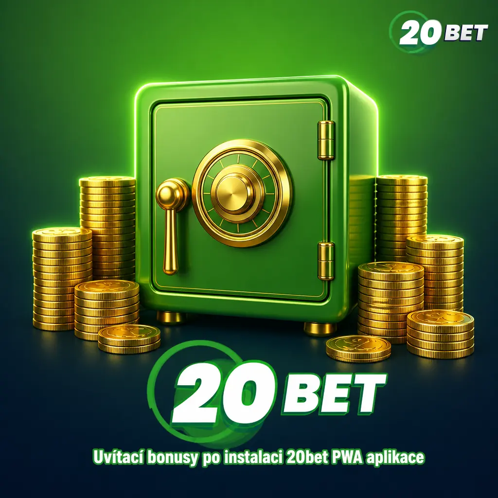 Uvítací bonusy 20bet PWA aplikace: 100 % na sportovní sázení, 100 % do casina a 120 free spinů