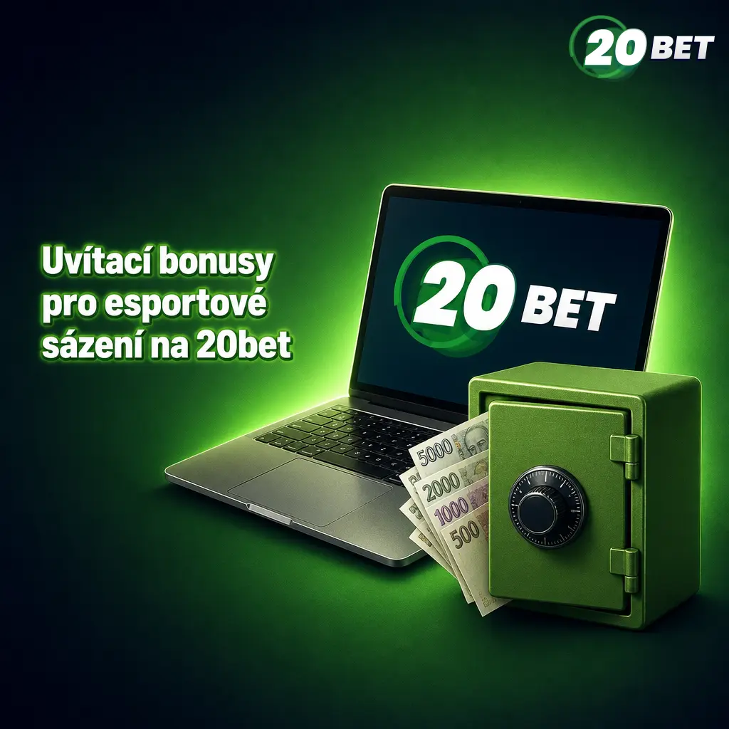 Uvítací bonus 20bet: 100 % až 2 500 CZK na esport a 3 000 CZK s free spiny pro kasino