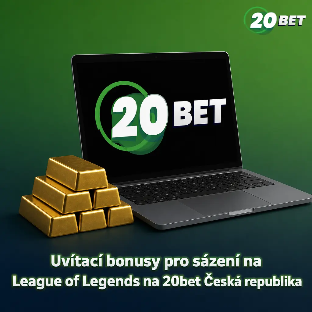 Uvítací bonusy na 20bet pro sázení na League of Legends: 100 % až 2 500 CZK sportovní a 100 % až 3 000 CZK kasino bonus