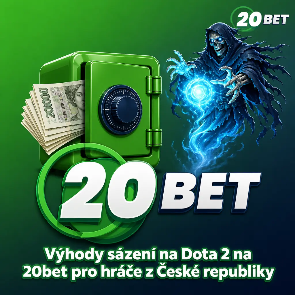 Výhody sázení na Dota 2 na 20bet pro české hráče: bonus 100 % do 2 500 CZK, podpora 24/7 a mobilní aplikace