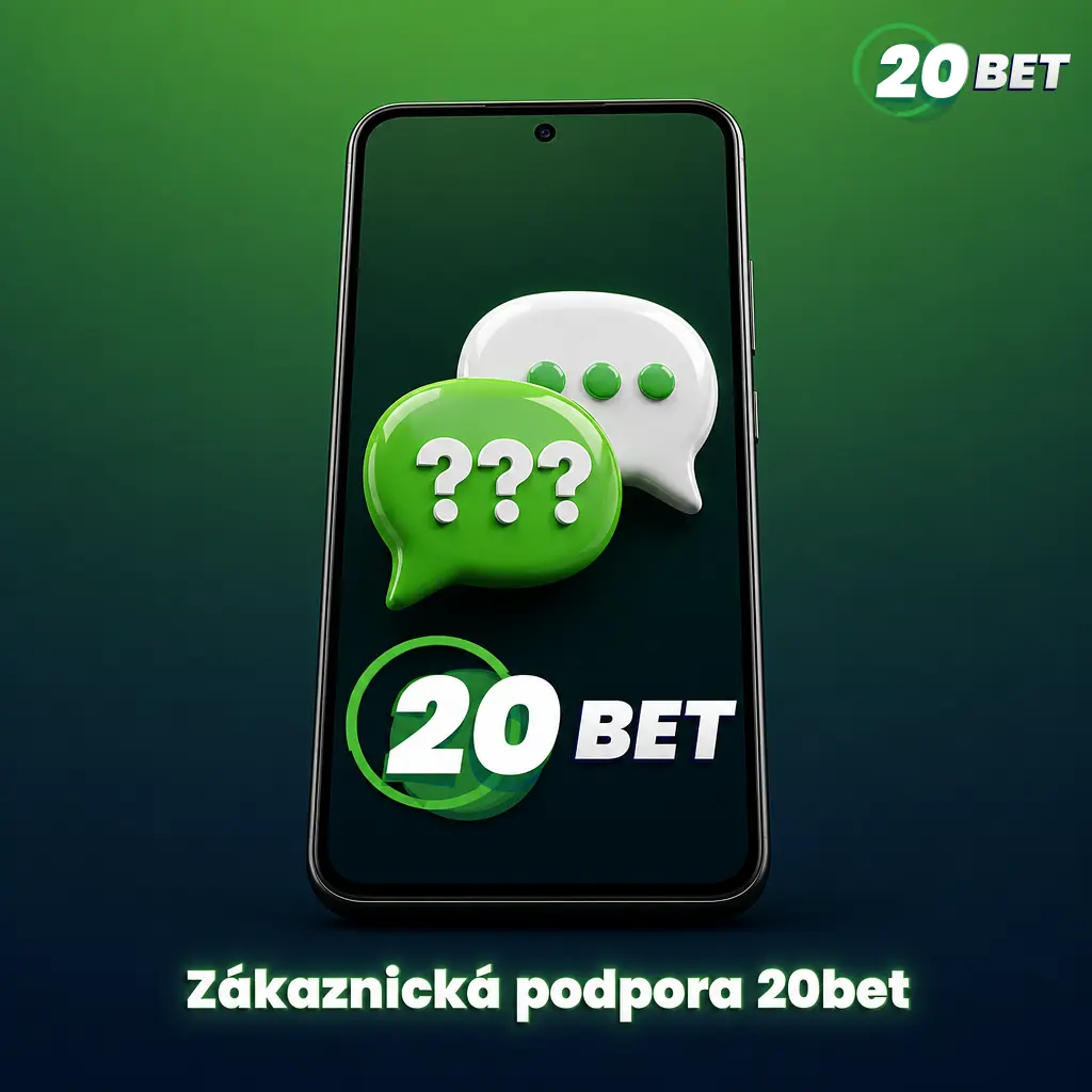 Zákaznická podpora 20bet – živý chat, e-mail a sekce nápověda pro řešení problémů s výběrem prostředků