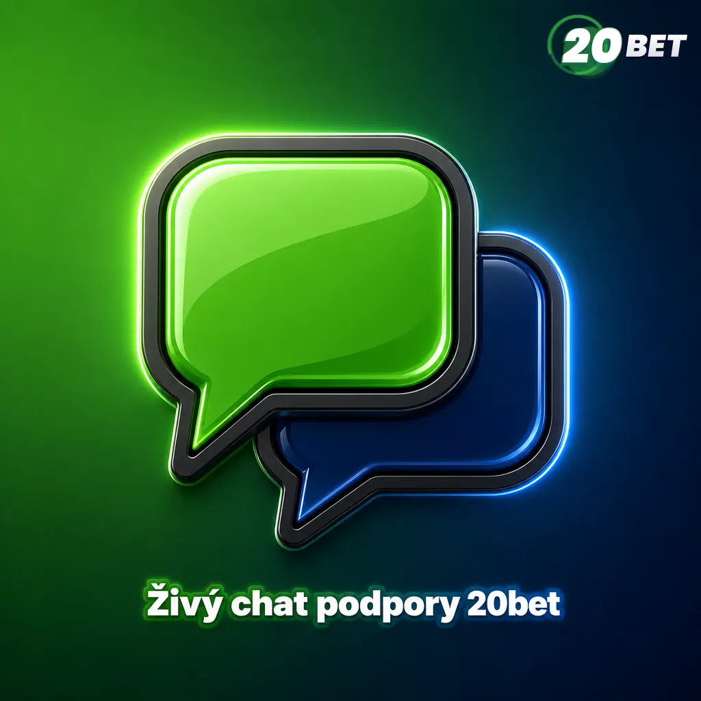 Živý chat podpory 20bet dostupný 24/7 pro dotazy k registraci, bonusům, ověření účtu a výběrům.